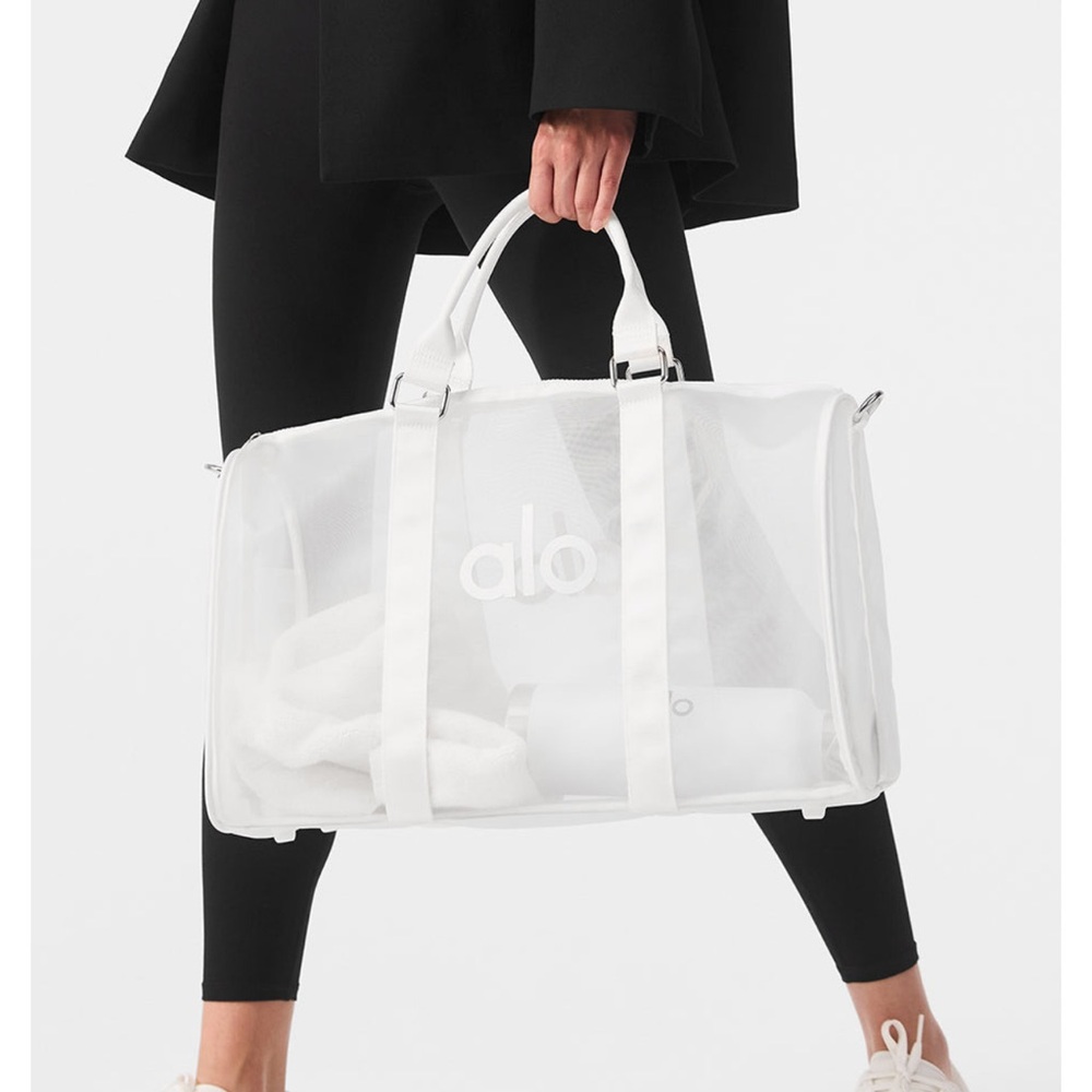 ❌SOLD❌ ALO Yoga White Transparent Tote Bag